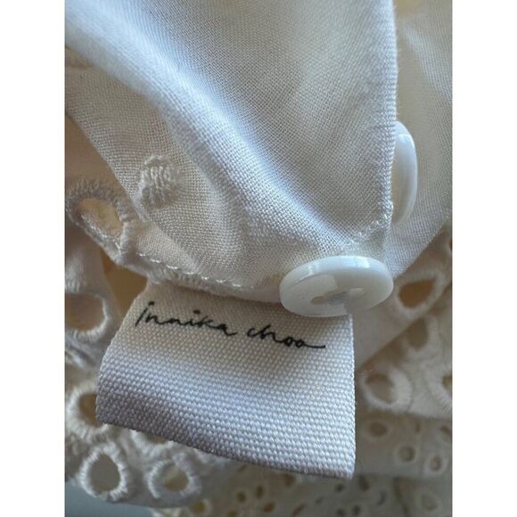 INNIKA CHOO Etta Keet Dress In Broderie Fern Cream Size 1/Small Vacation Resort - Picture 15 of 16